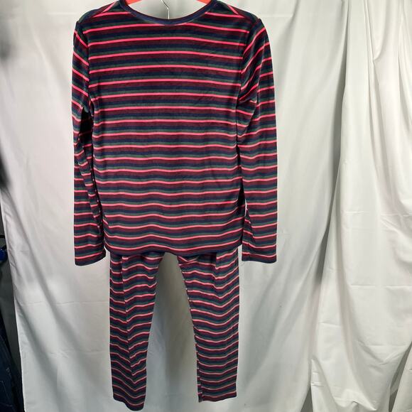 Cuddl Duds Pajama Set M Weekend Getaway Long Sleeve Stripe Lounge 2-Piece - Picture 2 of 16